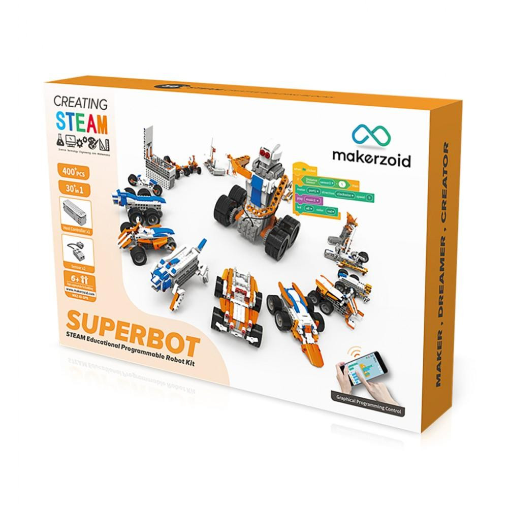 Makerzoid Superbot Educational Building Blocks (MKZ-ID-SPB) - зображення 1