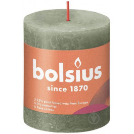   Bolsius Свічки Рустик стовпчик SHINE 80/68 олива (8717847146557)