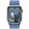 Apple Watch Series 9 GPS 41mm Silver Aluminum Case with Winter Blue Sport Loop (MR923) - зображення 2
