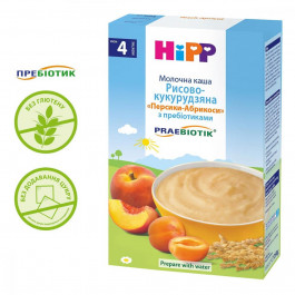 Hipp Каша молочная Персики-Абрикосы рисово-кукурузная с пребиотиками, 250 г