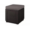 Allibert Пуф-стіл  Cube with cushion Graphite (8711245128986) - зображення 1