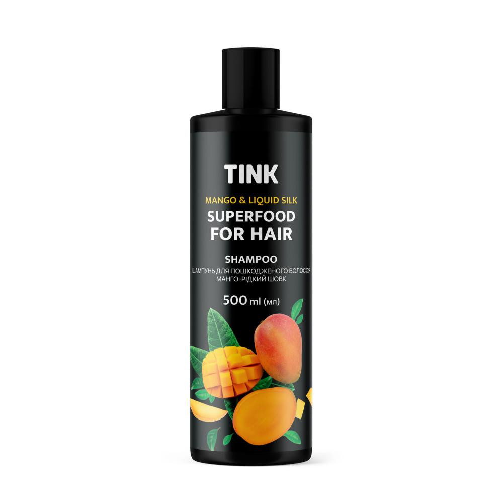 Tink Шампунь для пошкодженого волосся Манго-Рідкий шовк  500 мл - зображення 1