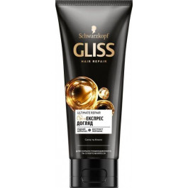 Gliss kur Маска для волосся Liquid keratin+Black pearl 1min express treatment Gliss 200мл