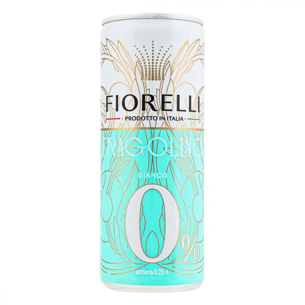 Fiorelli Вино ігристе  Fragolino Bianco безалкогольне, 250 мл (8002915006292) - зображення 1