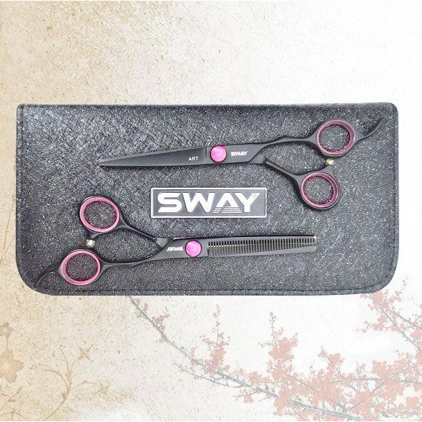 SWAY Набір перукарських ножиць  Art Pink 305 розмір 6 (110 305R set 6,0") - зображення 1