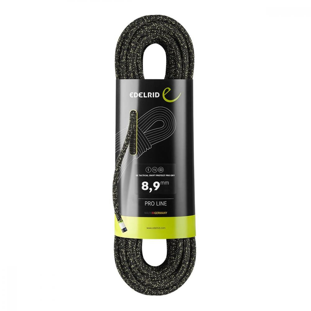 Edelrid Альпіністська мотузка  Tactical Swift Protect Pro Dry 8,9 мм 60 м - Grey - зображення 1