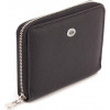 ST Leather Шкіряний жіночий гаманець чорного кольору на блискавковій застібці  1767277 - зображення 1