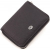 ST Leather Шкіряний жіночий гаманець чорного кольору на блискавковій застібці  1767277 - зображення 3