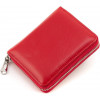 ST Leather Жіночий гаманець з натуральної шкіри червоного кольору на блискавці  1767280 - зображення 4