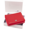 ST Leather Жіночий гаманець з натуральної шкіри червоного кольору на блискавці  1767280 - зображення 9