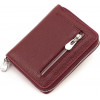 ST Leather Шкіряний жіночий гаманець бордового кольору на блискавці  1767278 - зображення 3