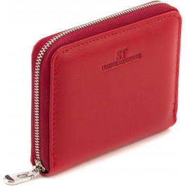ST Leather Червоний жіночий гаманець із натуральної шкіри на блискавці  1767274