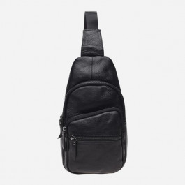 Laras Мужская сумка-слинг кожаная  K101037 Black (ROZ6300004234)