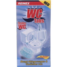 Reinex Таблетки для чистки унитазов  WC Reiniger Tabs 16 шт (4068400011220)
