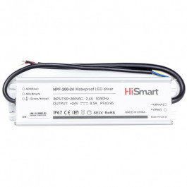 HiSmart 24V 8.5A 200W PFC IP67 (NPF-200-24)