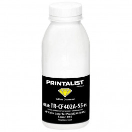 Printalist Тонер HP CLJ Pro M252/M452, Canon 045, 50г Yellow (TR-CF402A-55-PL)