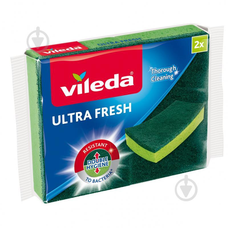 Vileda Губки кухонні  Ultra Fresh антибактеріальні 2 шт. (4023103200982) - зображення 1