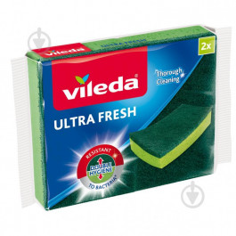 Vileda Губки кухонні  Ultra Fresh антибактеріальні 2 шт. (4023103200982)