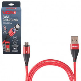 VOIN USB - Micro USB 2m Red (VC-6102M RD)