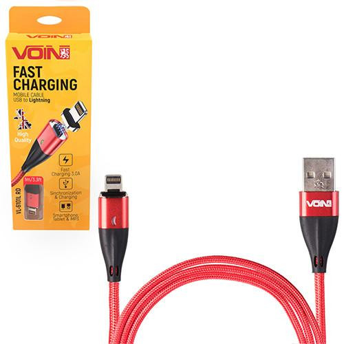 VOIN USB - Lightning 2m Red (VL-6102L RD) - зображення 1