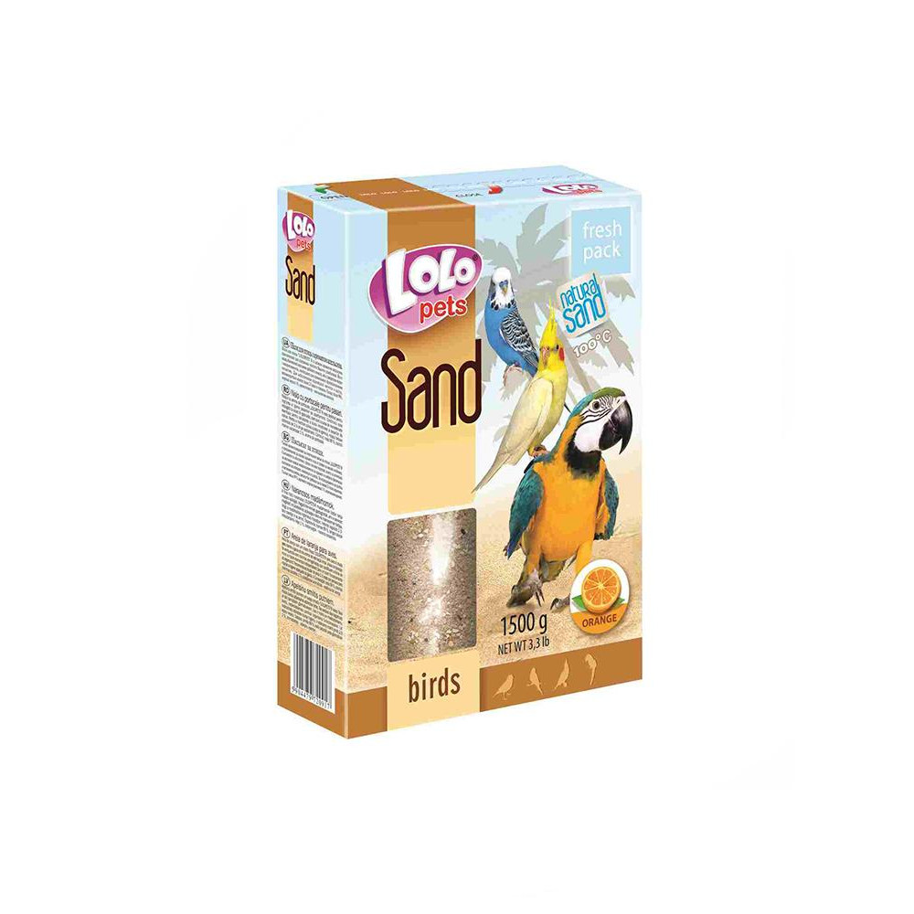 Lolo Pets Пісок апельсиновий для птахів 1.5 кг (LO-72091) - зображення 1