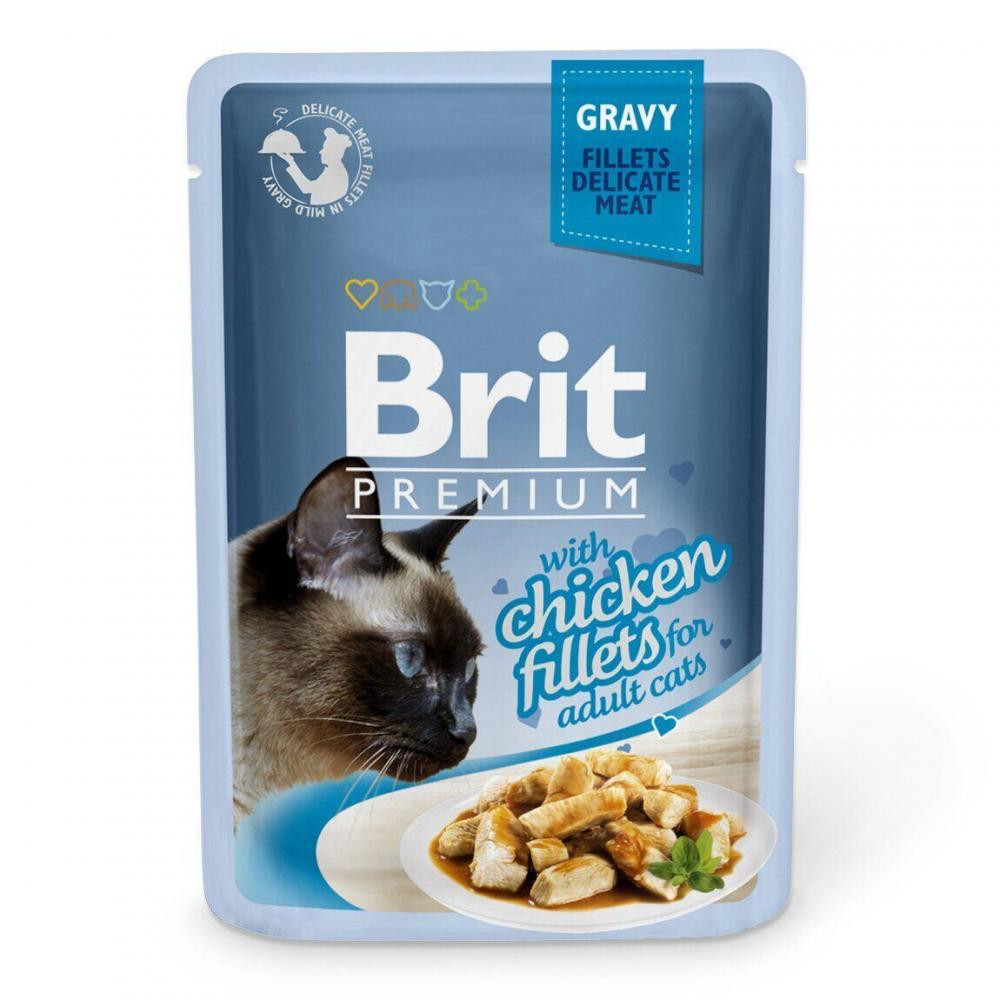 Brit Premium Cat Chicken fillets in Gravy 85 г (8595602518524) - зображення 1