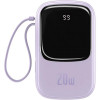 Baseus Qpow Digital Display Quick Charging Power Bank 20W 20000mAh Purple (PPQD-H05) - зображення 1