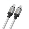 Baseus USB-C to USB-C CoolPlay Series 100W 1m White (CAKW000202) - зображення 3