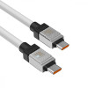Baseus USB-C to USB-C CoolPlay Series 100W 1m White (CAKW000202) - зображення 7