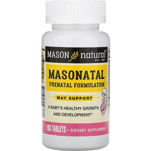 Mason Natural Мультивітаміни  для Вагітних 100 таблеток (311845127914) - зображення 1