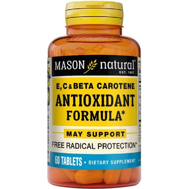 Mason Natural Антиоксидант  Vitamin E, C&Beta Carotene 60 таблеток (311845117656) - зображення 1