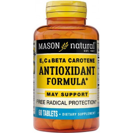 Mason Natural Антиоксидант  Vitamin E, C&Beta Carotene 60 таблеток (311845117656)