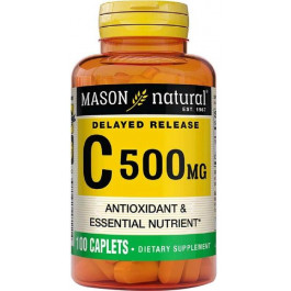 Mason Natural Вітамін С  повільного вивільнення 500 мг 100 каплет (311845181114)