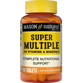 Mason Natural Натуральний комплекс  Super Multiple 34 Vitamins and Minerals 100 таблеток (311845056214)