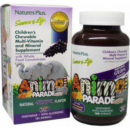 Nature's Plus Animal Parade мультивітаміни Виноград 180 жувальних таблеток (97467299863)
