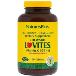 Nature's Plus Вітамін C, Vitamin C Lovites, 500 мг, , 90 жувальних таблеток (097467024472)