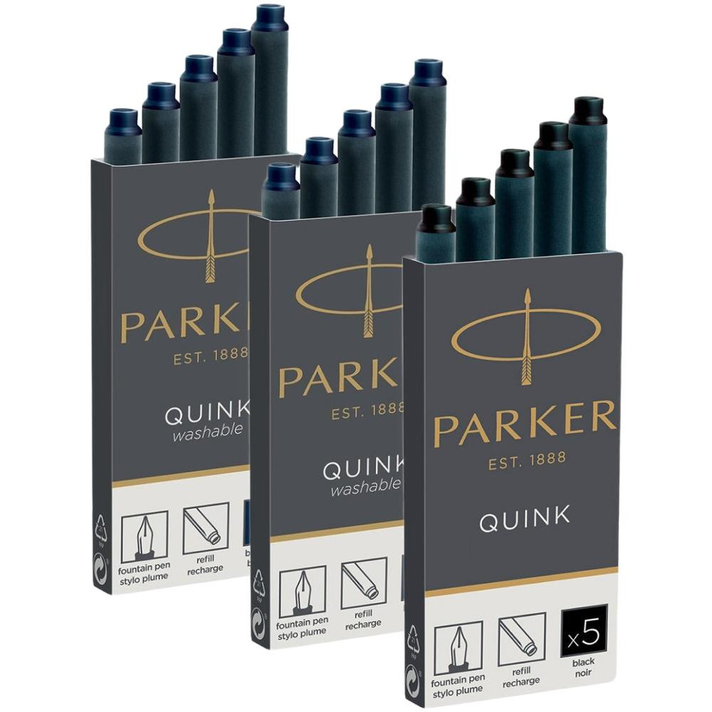 Parker Картридж  Quink (5 шт) синій 11410 BLU - зображення 1