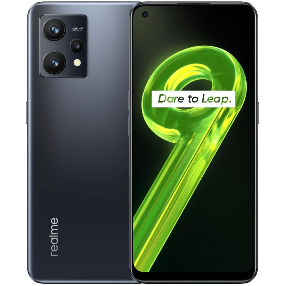 realme 9 4/128GB Meteor Black - зображення 1