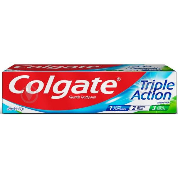 Colgate Зубна паста  Потрійна дія Комплексна 50 мл (7891024128978) - зображення 1