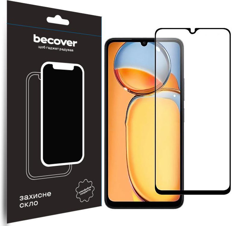 BeCover Захисне скло  для Xiaomi Redmi 13C / Poco C65 Black (710491) - зображення 1