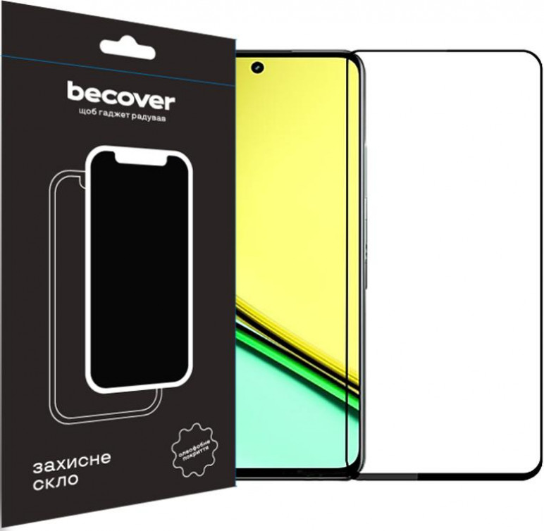 BeCover Захисне скло  для Realme C67 Black (710633) - зображення 1