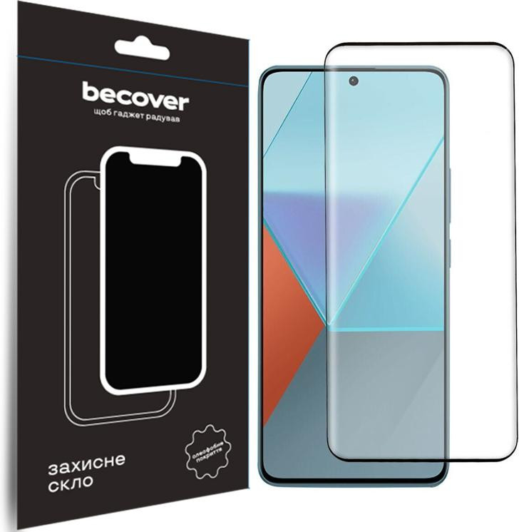 BeCover Захисне скло  для Xiaomi Redmi Note 13 Pro Plus 5G Black (710655) - зображення 1