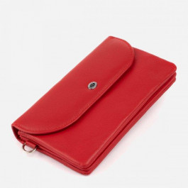 ST Leather Женский кошелек вместительный кожаный  19321 Красный