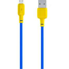 Gelius Full Silicon MicroUSB Yellow/Blue (GP-UCN001M)