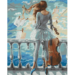 Brushme Картина по номерам "Девушка с жемчужной серёжкой. Ян Вермеер" (BS223) 40x50