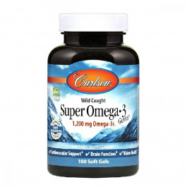 Carlson Labs Супер Омега-3  1200 мг 100 капсул (CL1521)