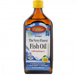 Carlson Labs The Very Finest Fish Oil 1600mg Lemon 500 мл (CL1545)