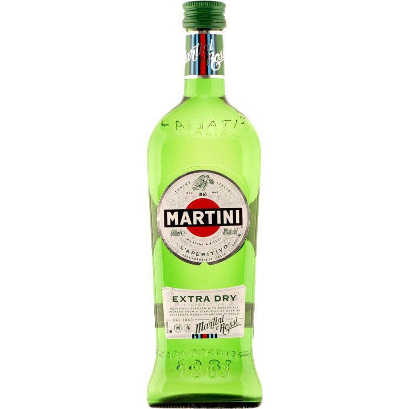 Martini Вермут  Extra Dry, 18%, 0,5 л (24125) (5010677932004) - зображення 1
