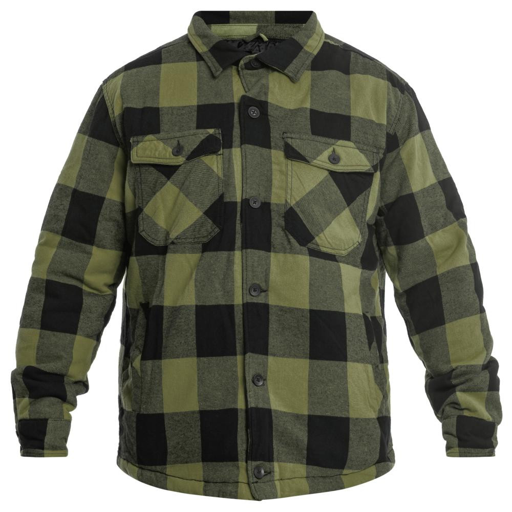 Brandit Куртка  Lumber Jacket - Black/Olive M - зображення 1