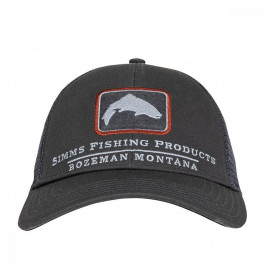 Simms Кепка  Trout Icon Trucker Carbon (12226-003-00)